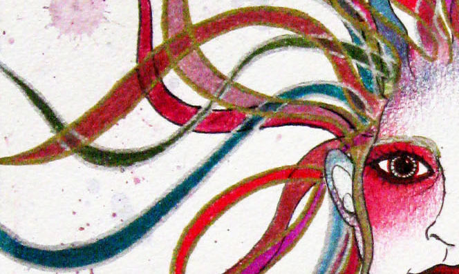 "Medusa (Colourise)" detail