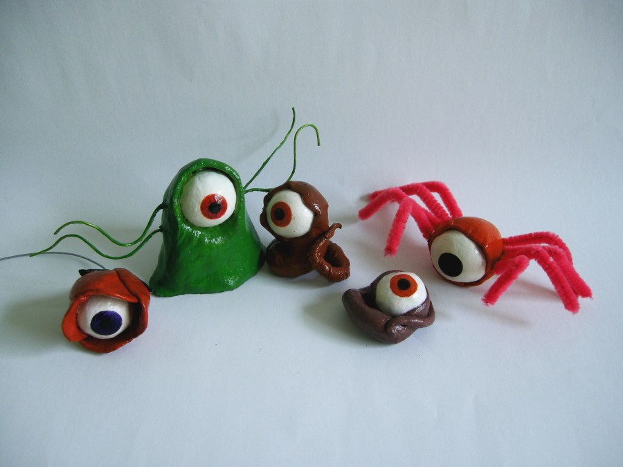 Assorted monsters by Sarah Y. Varnam