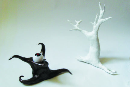 Odd Eye sculptures (trees) - Sarah Y. Varnam