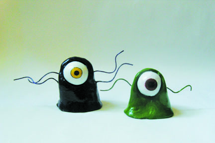Odd Eye sculptures - Sarah Y. Varnam