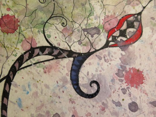 "Love this Mad World" detail (mouth)