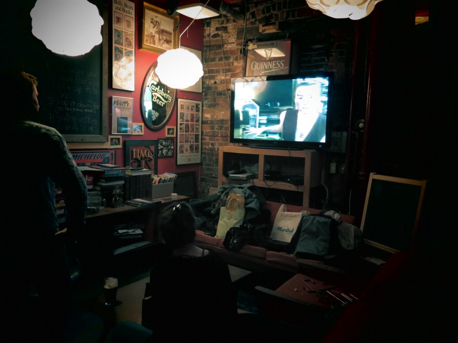 A video installation.