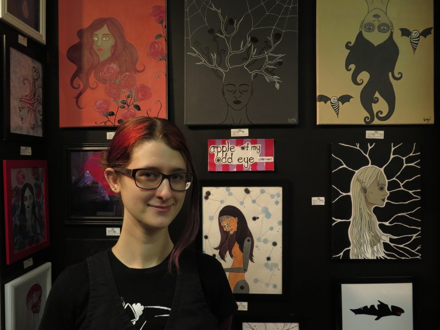 Apple of my Odd Eye's Arts Market stall