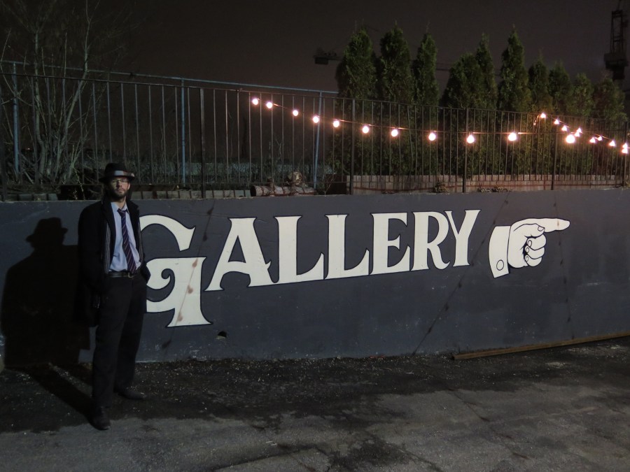 Devin outside the gallery.