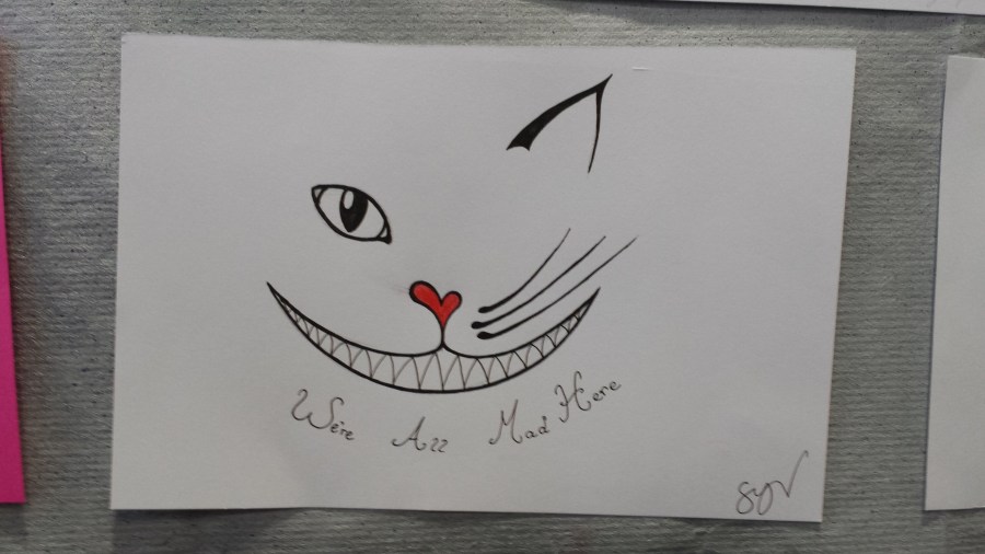 Sarah is considering getting a tattoo of her Mad Pride brick.