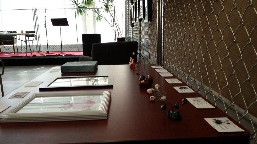 Sarah's art at Architecture of Mad--side view