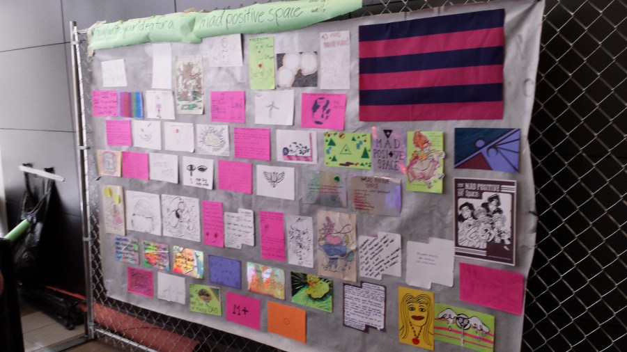 The Mad Market's Mad Pride paper-brick wall