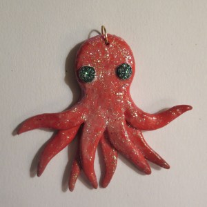 Sparkly octopus ornament