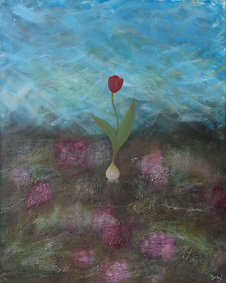 "Bed of Blooms Pitched on a Pile" - K.S.Y. Varnam